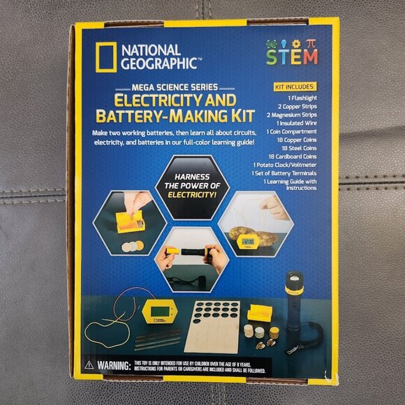 NATIONAL GEOGRAPHIC Battery Making Potato Clock and Penny Powered Flashlight Sci - Picture 3 of 11